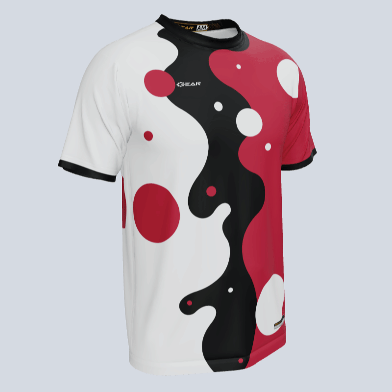 Load image into Gallery viewer, Vibrant bubble design on custom team jersey
