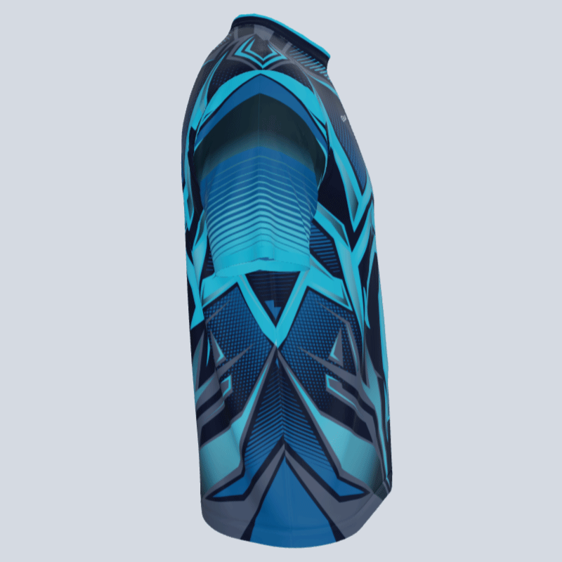 Load image into Gallery viewer, Side view of breathable Arachnid team jersey