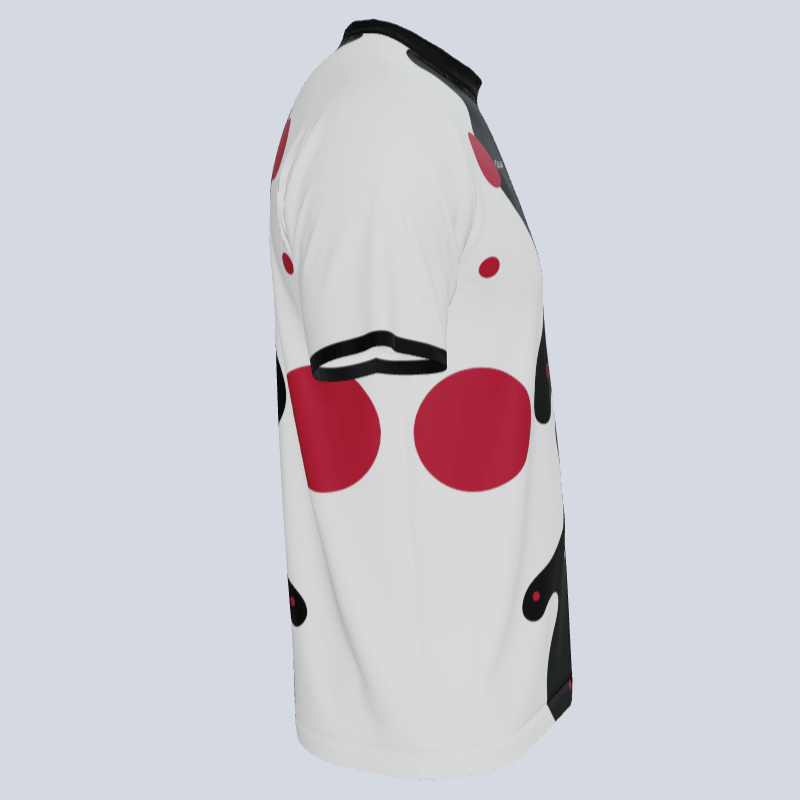 Load image into Gallery viewer, Side view of breathable dry-fit custom team Bubble jersey
