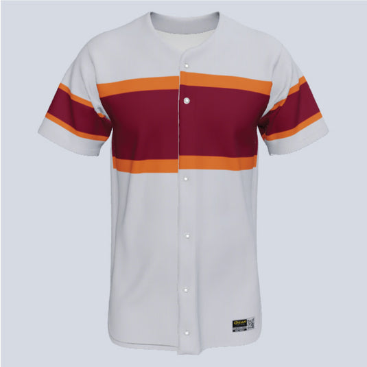 Full Button Baseball Champion Custom Jersey