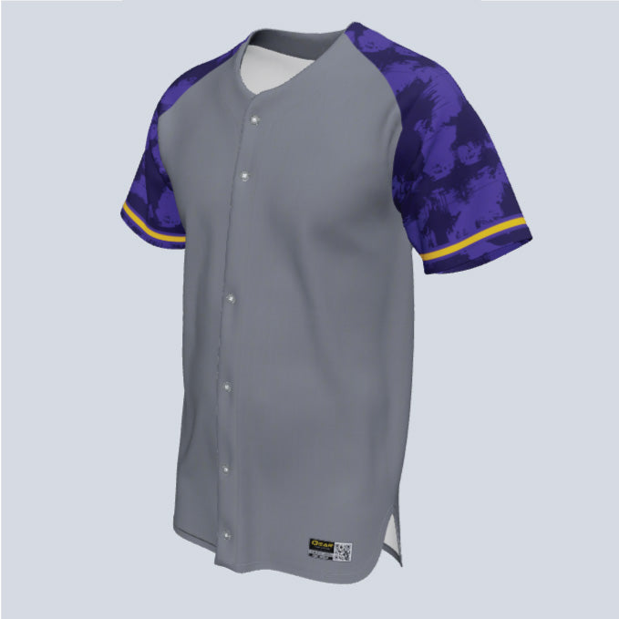 Load image into Gallery viewer, Full Button Baseball Speed Custom Jersey
