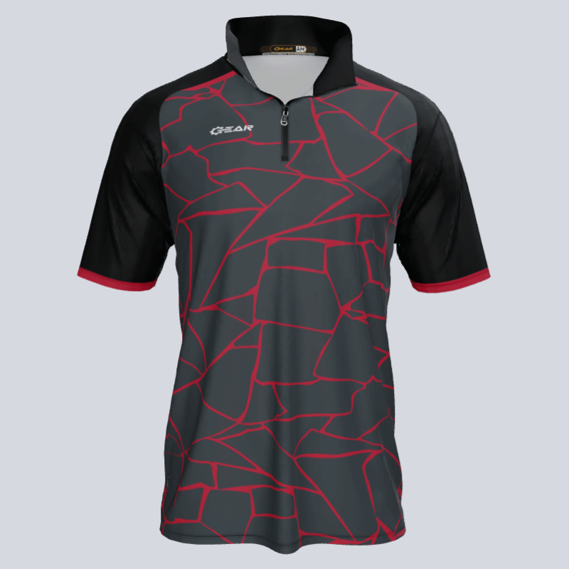 Load image into Gallery viewer, Broken Short Sleeve 1/4 ZIP