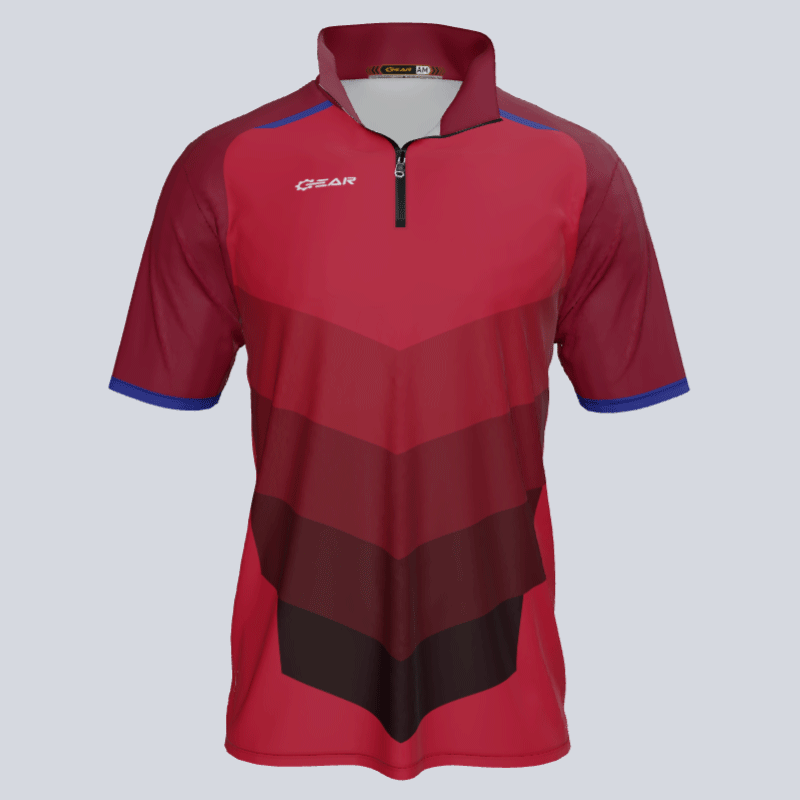 Load image into Gallery viewer, Chevron Short Sleeve 1/4 ZIP