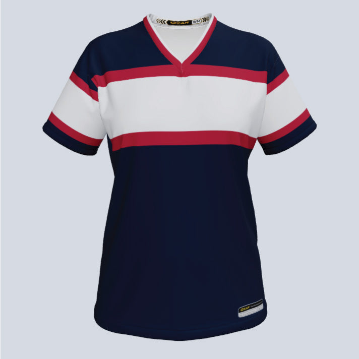 Load image into Gallery viewer, Ladies Champion V-Neck Custom Jersey