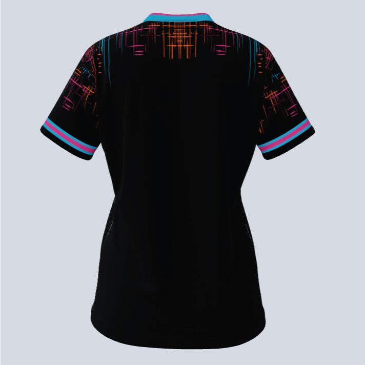 Load image into Gallery viewer, Ladies Flare V-Neck Custom Jersey
