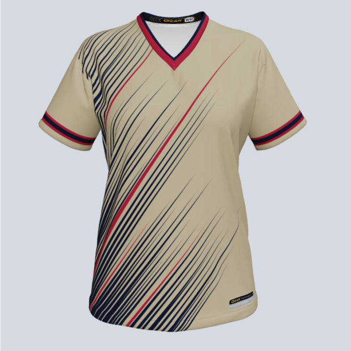 Load image into Gallery viewer, Ladies Flash V-Neck Custom Jersey