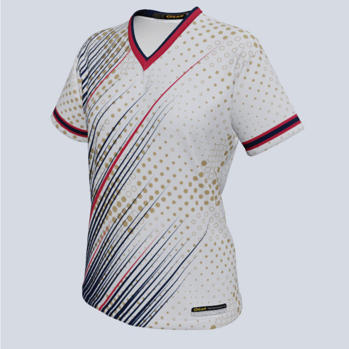 Load image into Gallery viewer, Ladies Flash V-Neck Custom Jersey