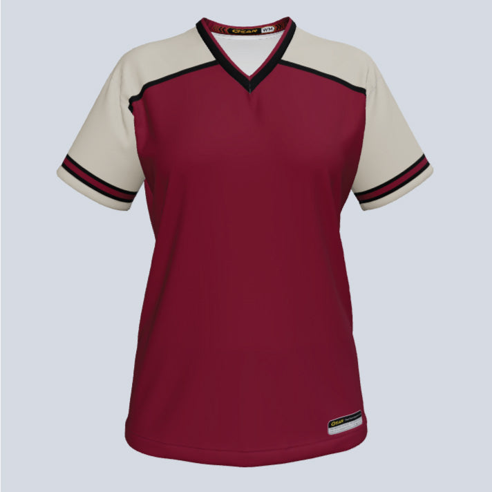 Load image into Gallery viewer, Ladies Fly V-Neck Custom Jersey