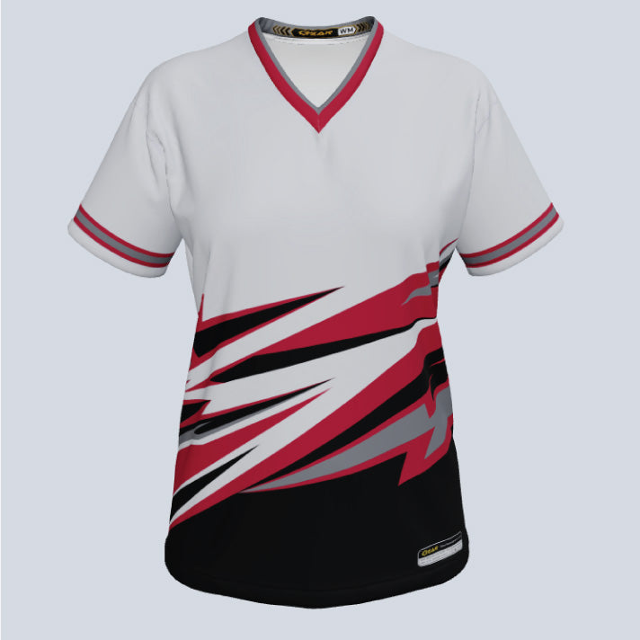 Load image into Gallery viewer, Ladies Ninja V-Neck Custom Jersey