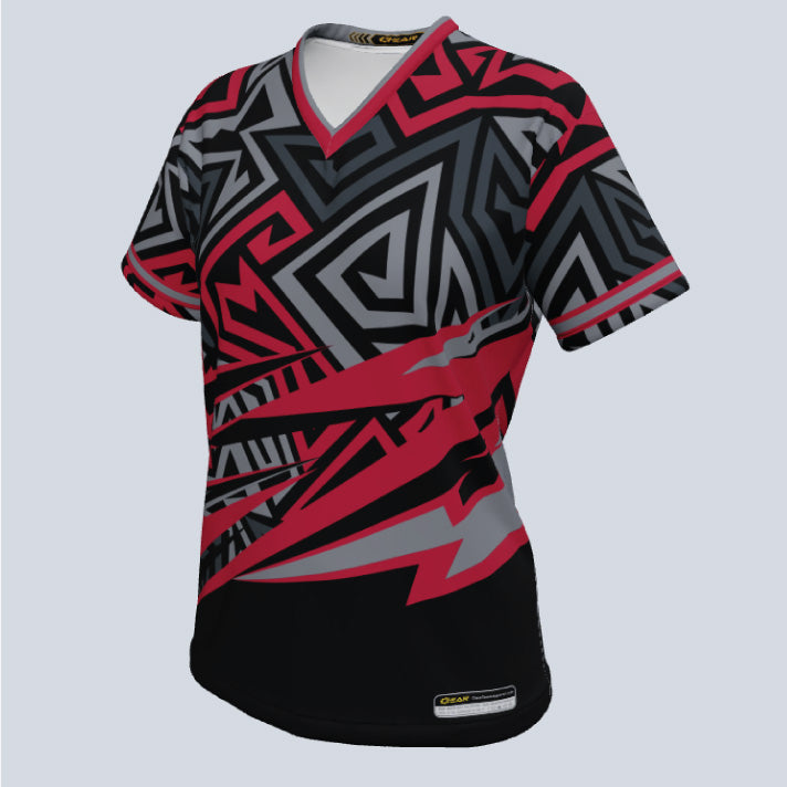 Load image into Gallery viewer, Ladies Ninja V-Neck Custom Jersey