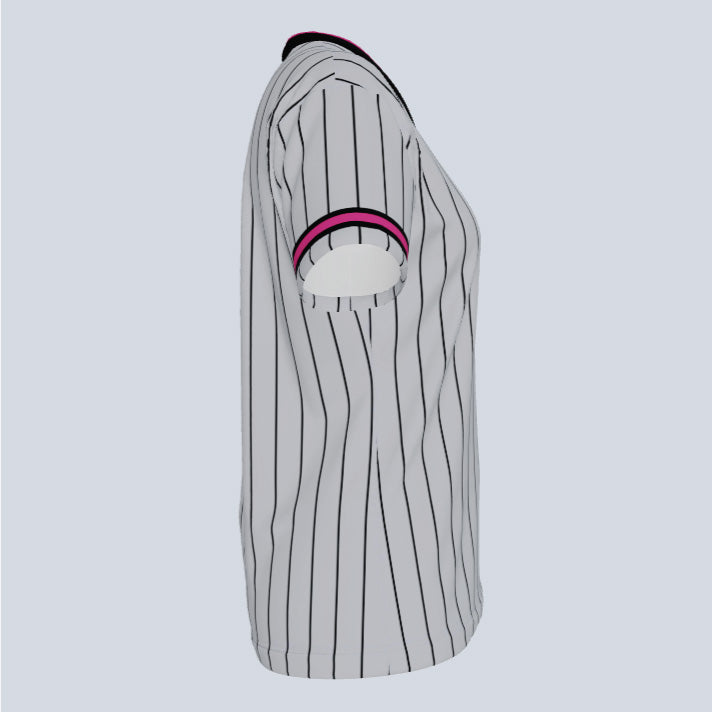 Load image into Gallery viewer, Ladies Pinstripe V-Neck Custom Jersey
