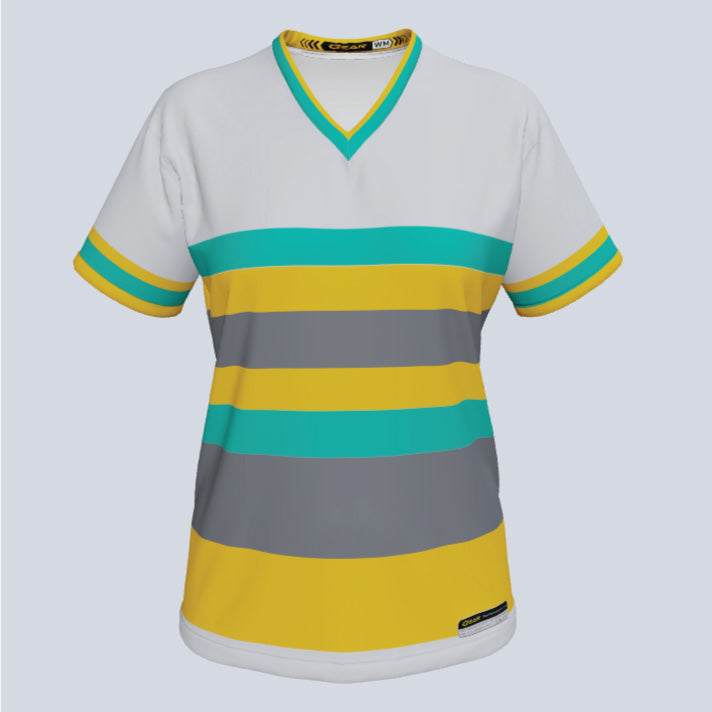Load image into Gallery viewer, Ladies Astro V-Neck Custom Jersey
