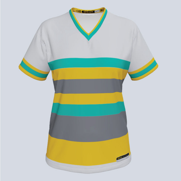 Load image into Gallery viewer, Ladies Astro V-Neck Custom Jersey