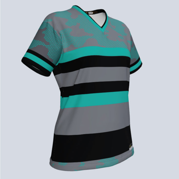 Load image into Gallery viewer, Ladies Astro V-Neck Custom Jersey
