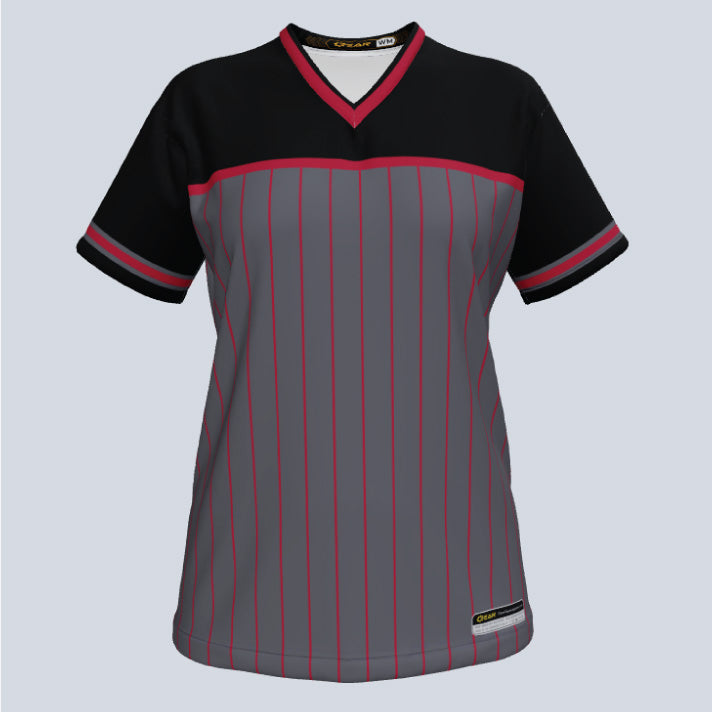 Load image into Gallery viewer, Ladies Triple V-Neck Custom Jersey