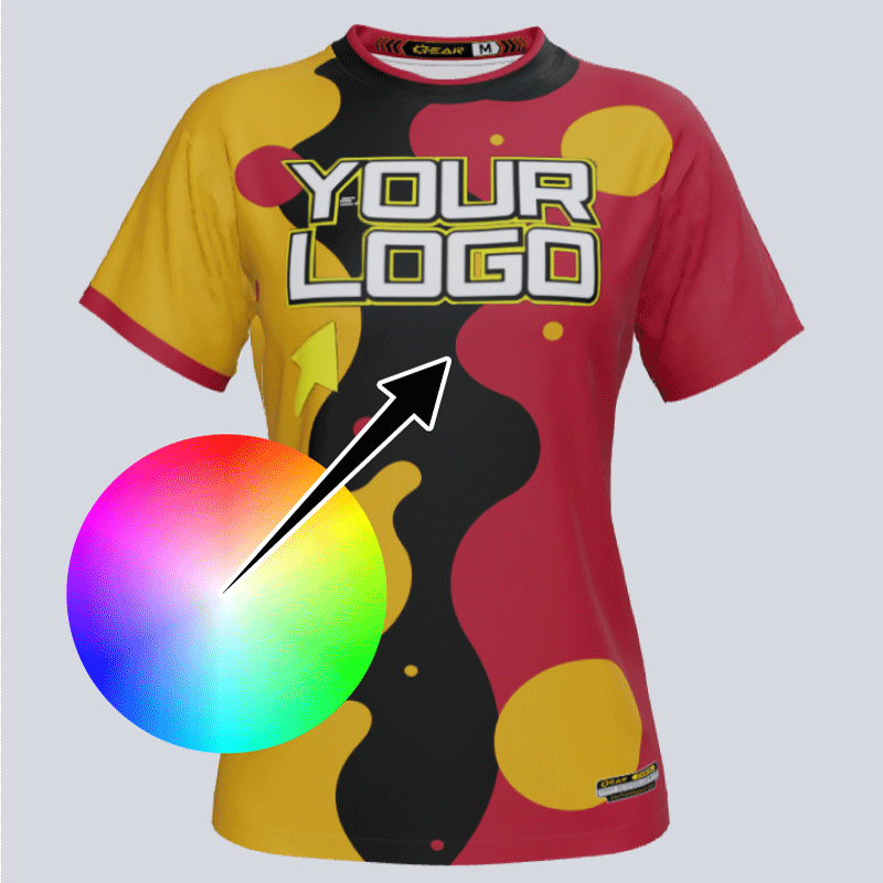 Load image into Gallery viewer, Custom Logo and Colors on Female Jersey