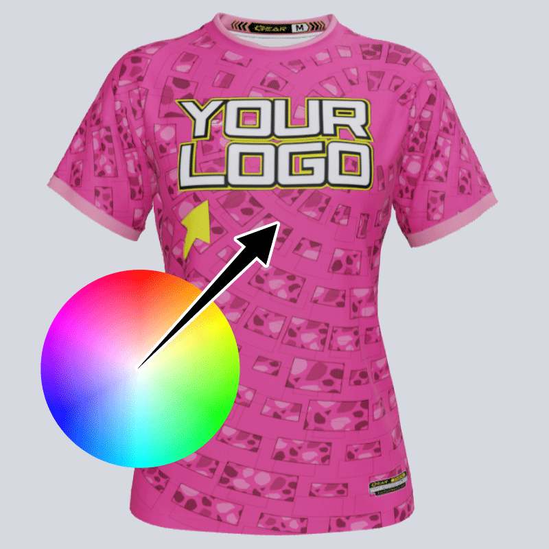 Load image into Gallery viewer, Custom women's team jersey with Cyclone design