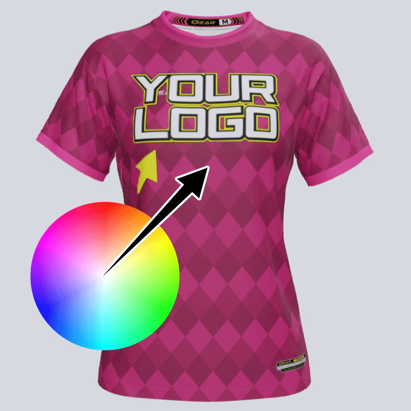 Load image into Gallery viewer, Women’s soccer player in custom Diamond jersey during game