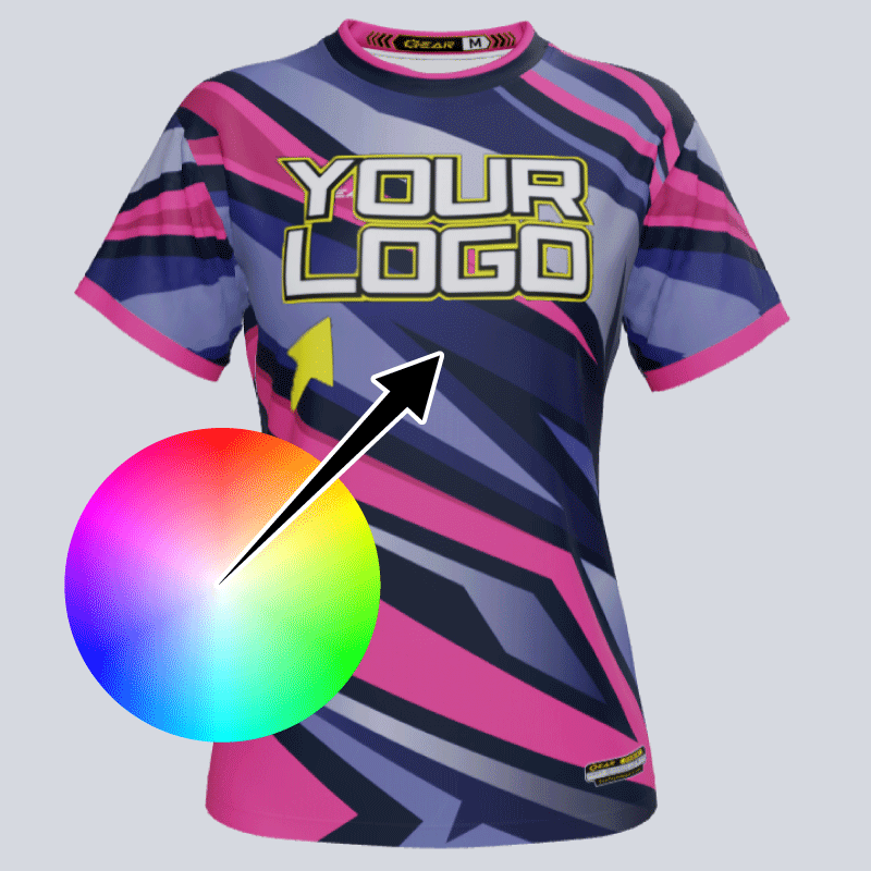 Load image into Gallery viewer, Custom women’s team Lightning jersey with sublimated design