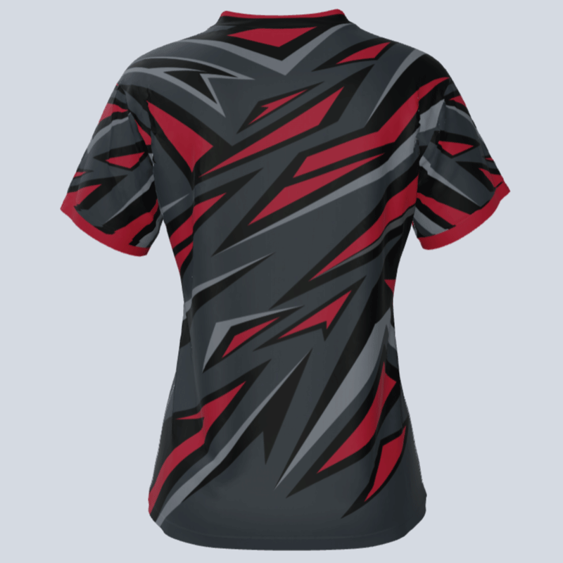 Load image into Gallery viewer, Back of Blitz jersey with name and number customization