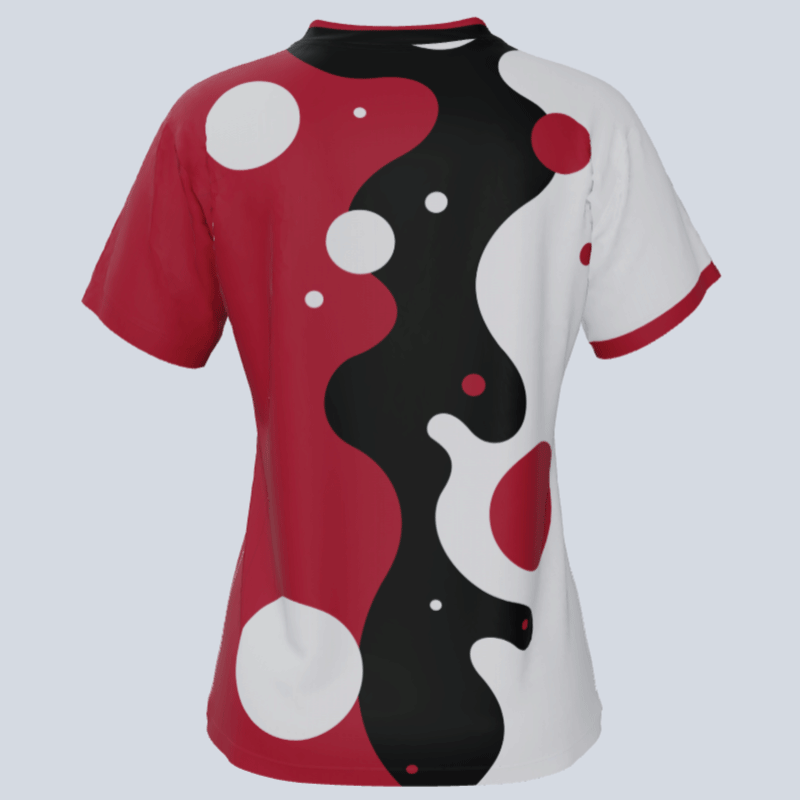 Load image into Gallery viewer, Backside of Custom Bubble Jersey for Women