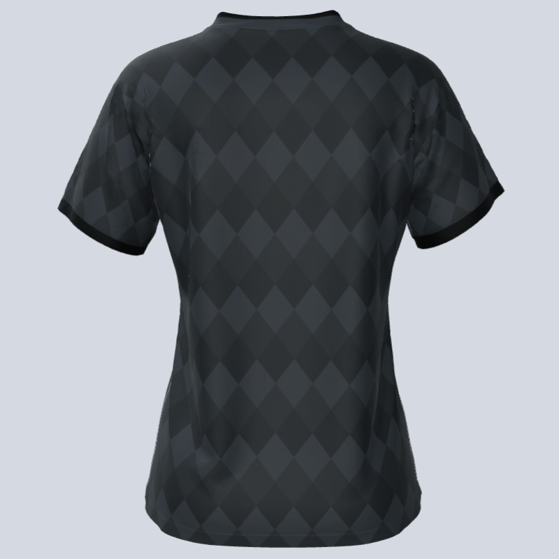 Load image into Gallery viewer, Back of ladies soccer jersey with custom name and number