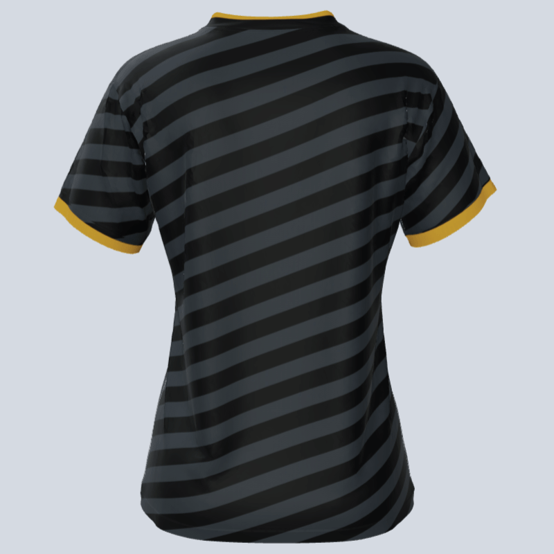 Load image into Gallery viewer, Back of Sabre jersey with player name and number