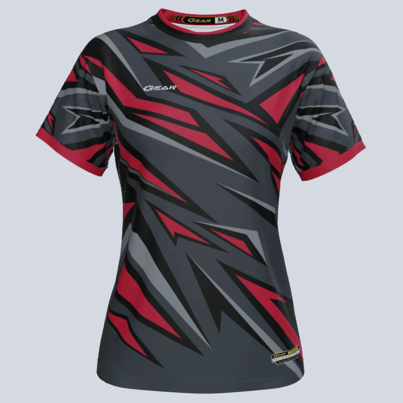 Load image into Gallery viewer, Front view of custom ladies Blitz jersey in team colors
