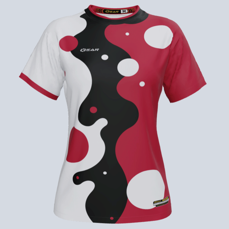 Load image into Gallery viewer, Custom Team Ladies Bubble Jersey Front View