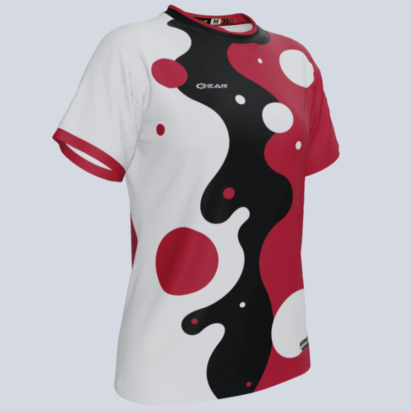 Load image into Gallery viewer, Female Athlete Wearing Personalized Team Jersey