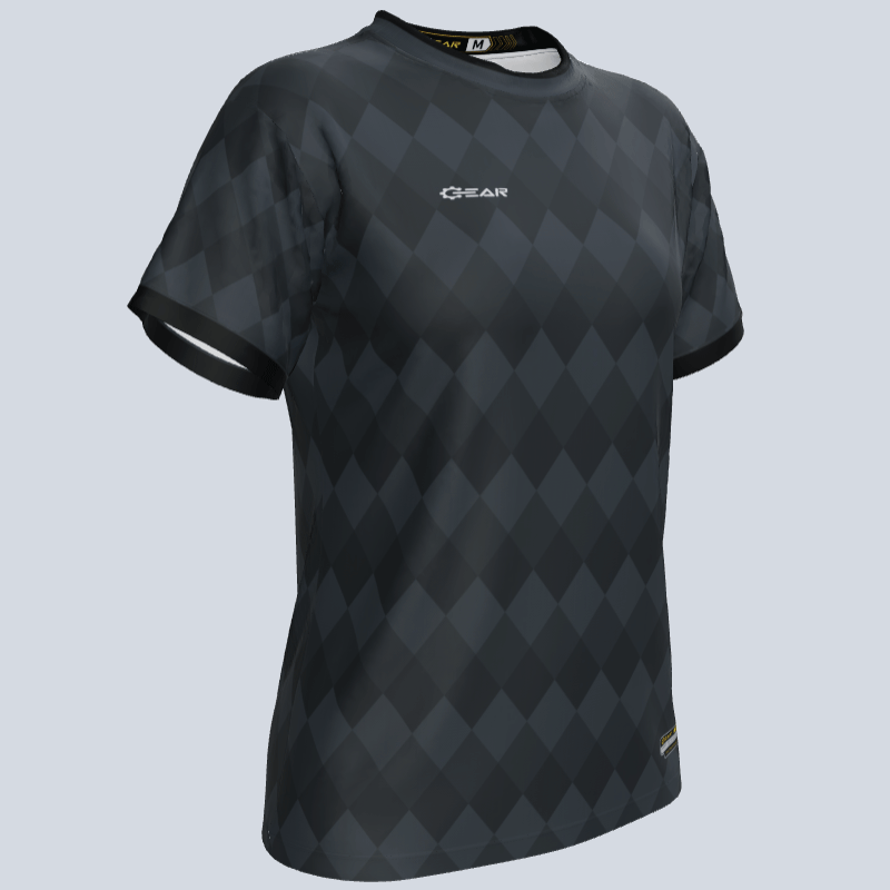 Load image into Gallery viewer, sublimated fabric on women's Diamond soccer jersey
