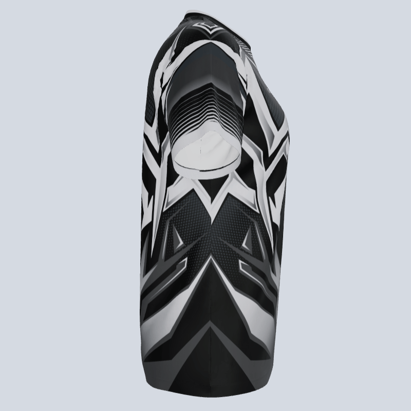 Load image into Gallery viewer, Side view of women’s dry-fit Arachnid sports jersey