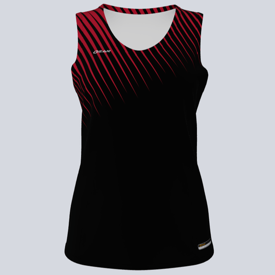 Ladies Custom Track Singlet Burst Jersey