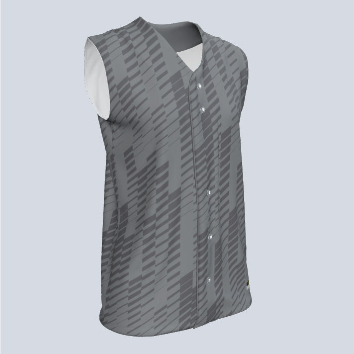 Load image into Gallery viewer, Ladies Basic Core Full Button Sleeveless Custom Softball Jersey
