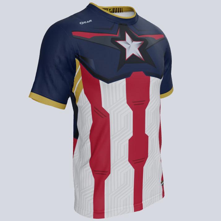 Load image into Gallery viewer, captain-usa---jersey-qtr