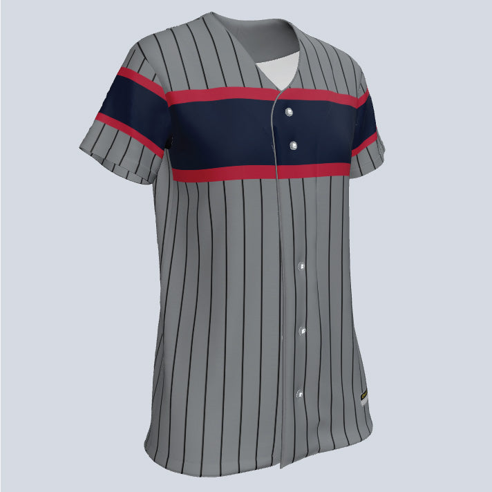 Load image into Gallery viewer, Ladies Champion Full Button Custom Softball Jersey
