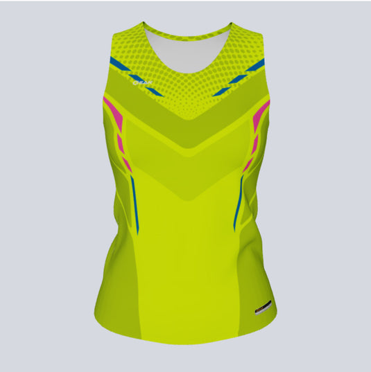 Ladies Custom Fitted Track Singlet Cobra Jersey
