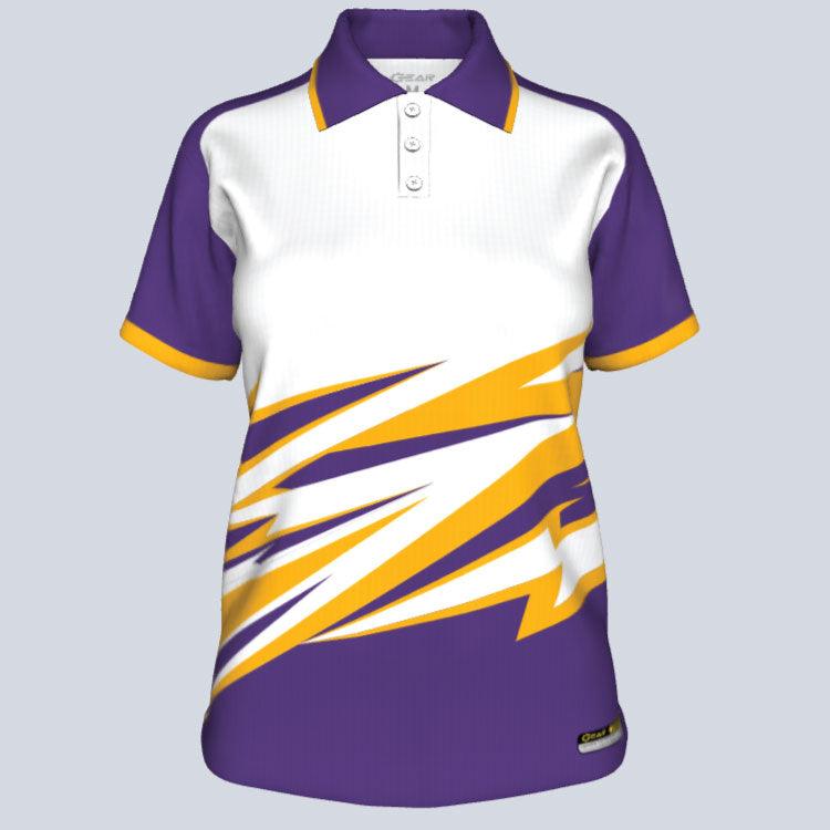 Cricket Jersey Design Purple with yellow and violet effect