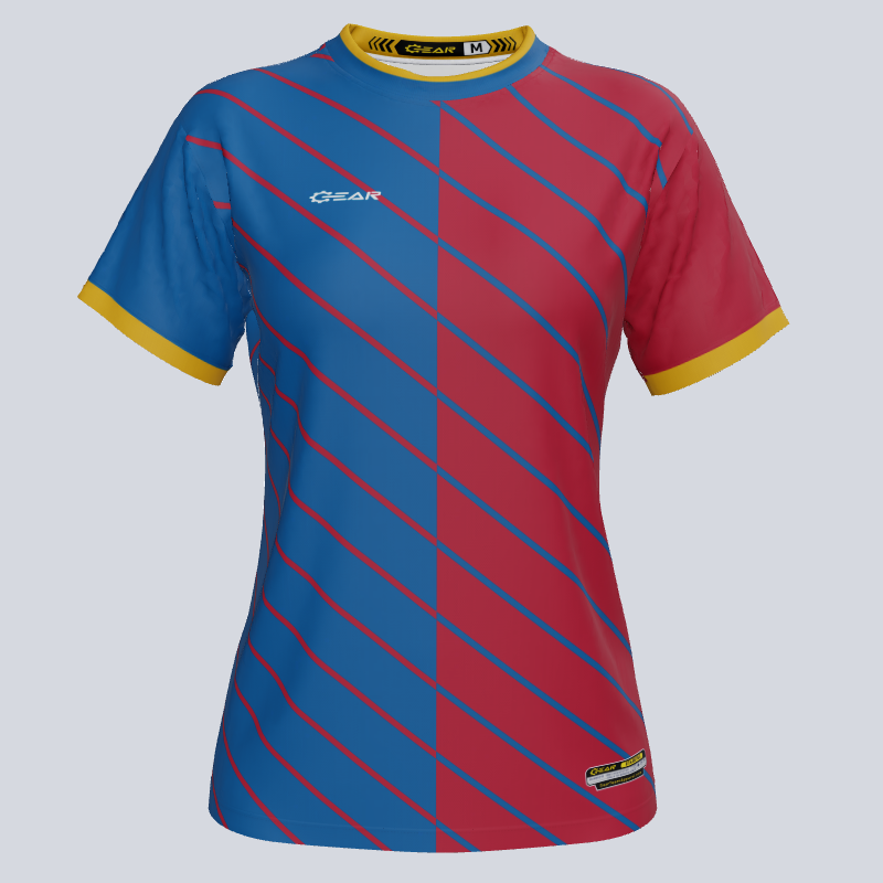 Load image into Gallery viewer, Custom Team Ladies Split Soccer Jersey front view
