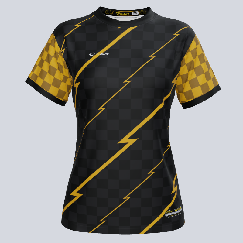 Load image into Gallery viewer, Custom Team Ladies Zap Soccer Jersey Front View
