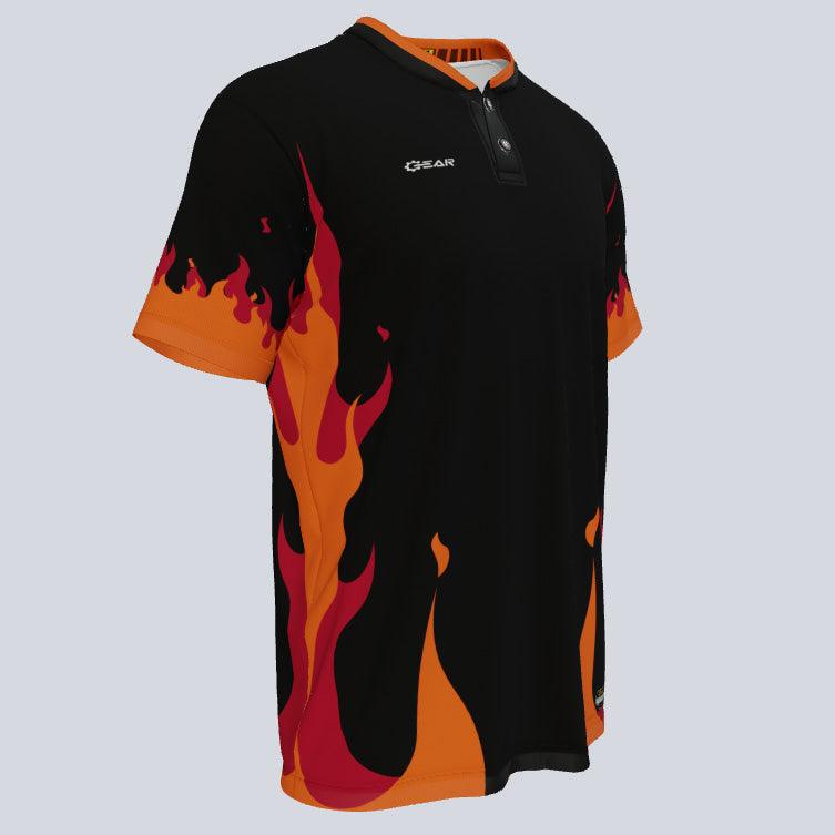 Load image into Gallery viewer, flame-2-button-jersey-qtr

