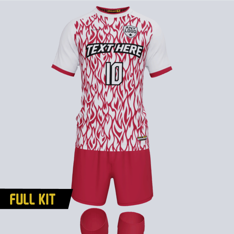 Womens Custom Fire Soccer Uniform Kit