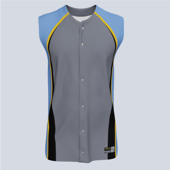 Load image into Gallery viewer, Full Button Baseball Diamond Custom Sleeveless Jersey
