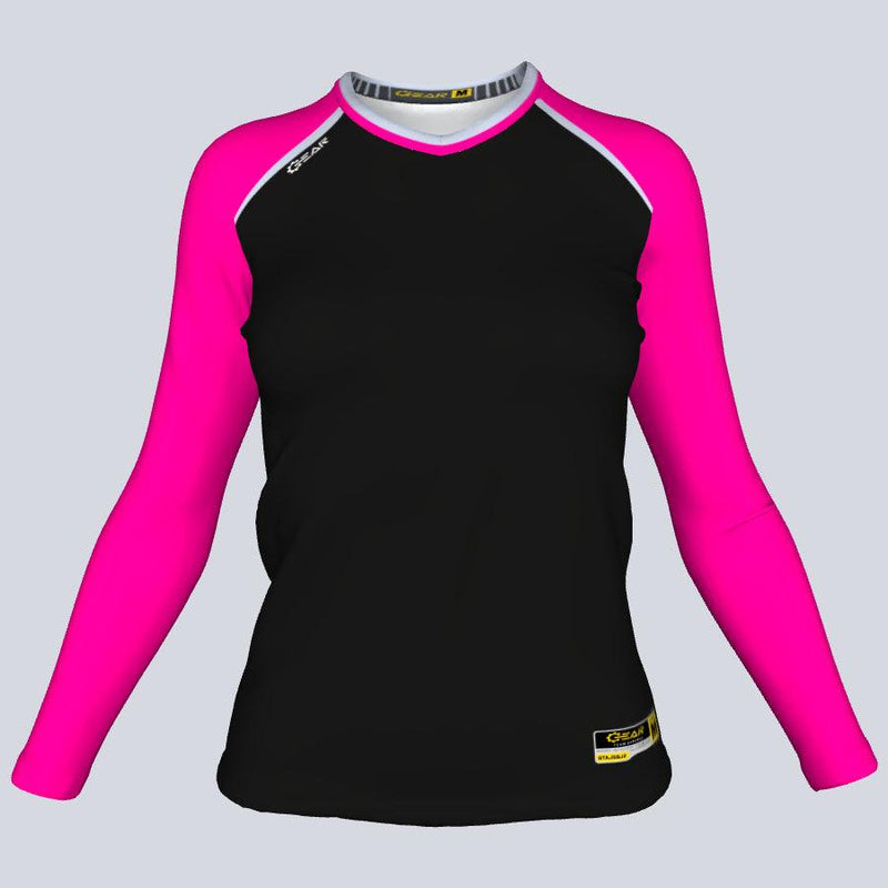 Load image into Gallery viewer, Ladies Core Fitted Long Sleeve Front
