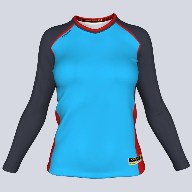 Load image into Gallery viewer, Ladies Bombshell Fitted Long Sleeve Front