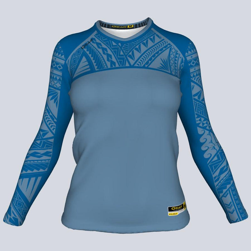 Load image into Gallery viewer, Ladies Salacia Fitted Long Sleeve Front
