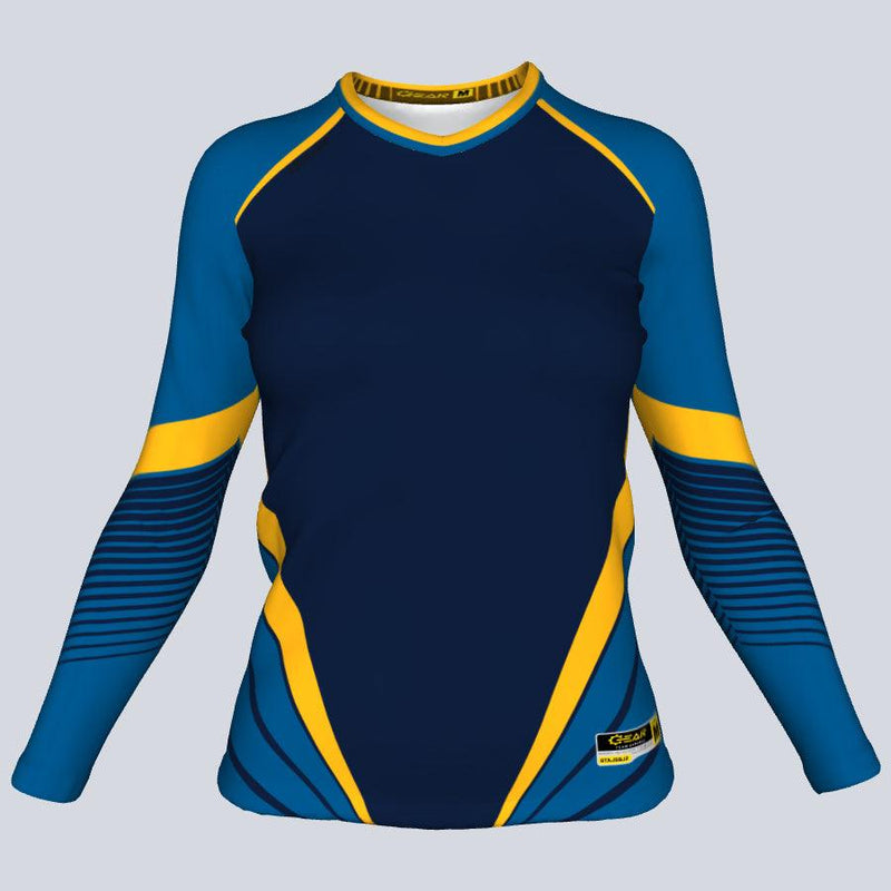 Load image into Gallery viewer, Ladies Valkyrie Fitted Long Sleeve Front
