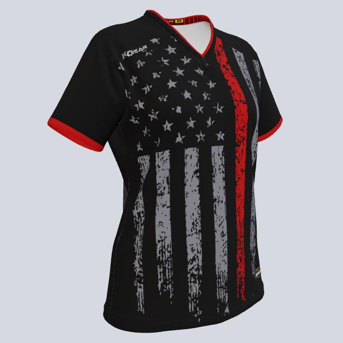 Load image into Gallery viewer, thinline-red--wms-jersey-qtr