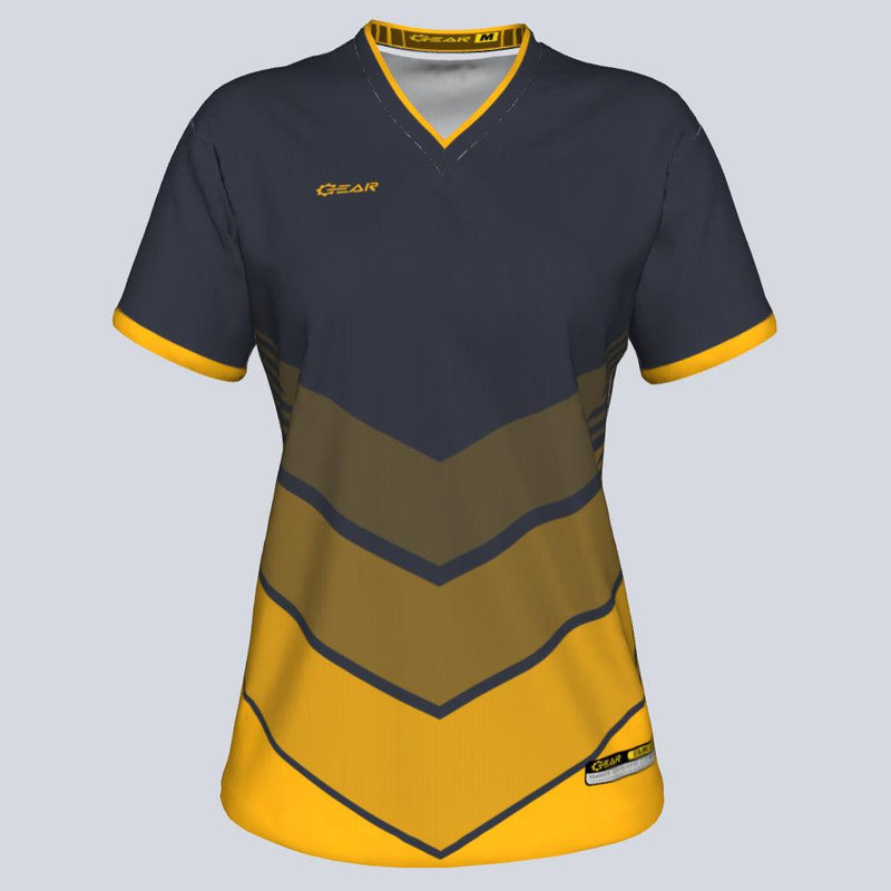 Load image into Gallery viewer, Womens--J-vneck jersey-Boost-Front
