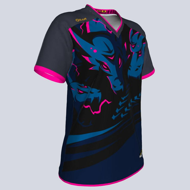 Load image into Gallery viewer, Womens--J-vneck jersey-Hydra-Glam